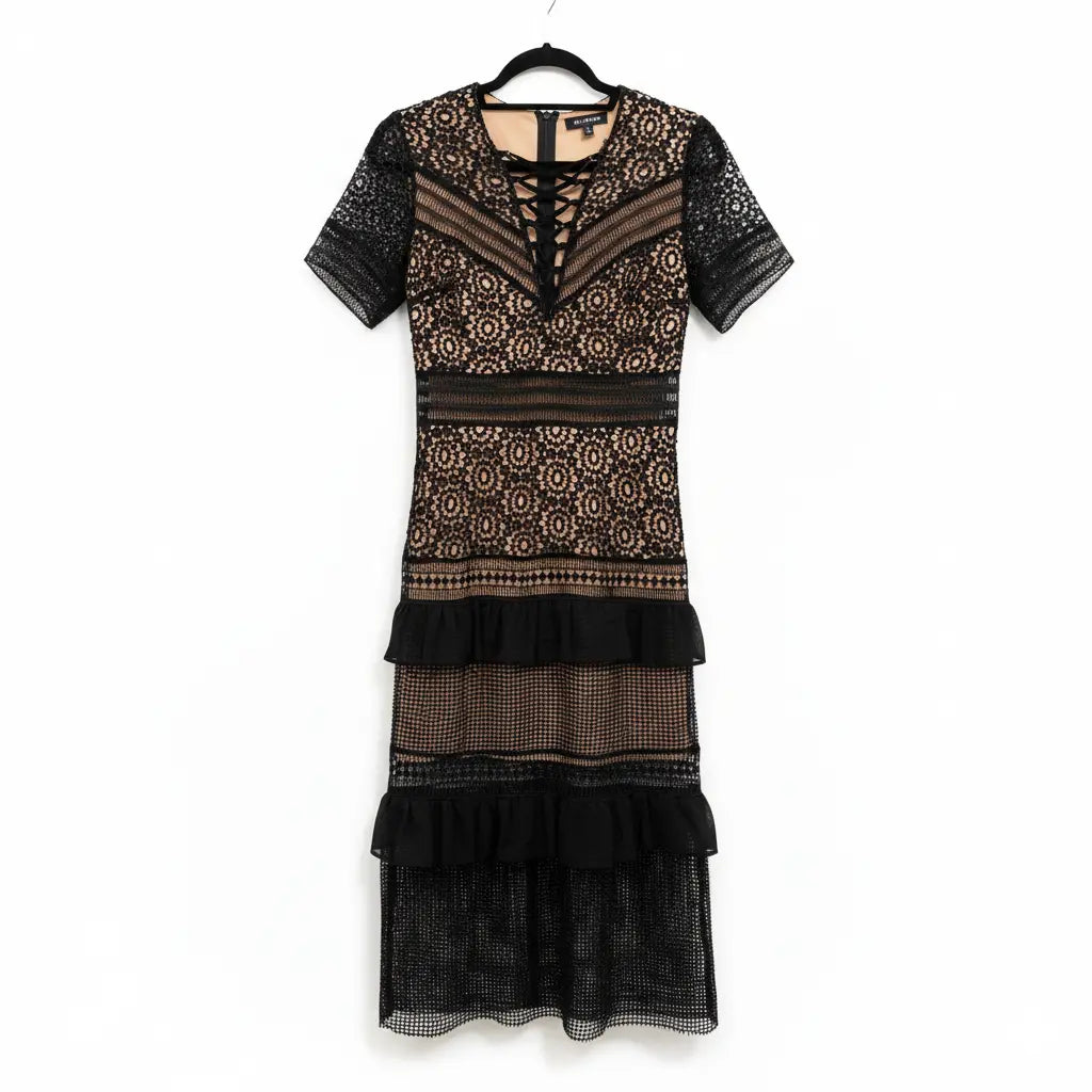 Lace Black Dress Marcella Acosta Couture Collection