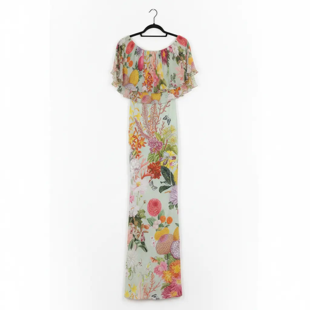 Long Lycra and Silk Dress Flowers. Marcella Acosta Couture Collection