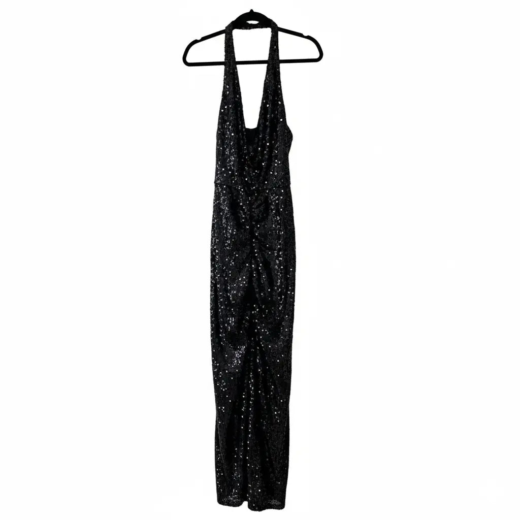 Sequence Black Jumpsuit Stretch. Marcella Acosta Couture Collection