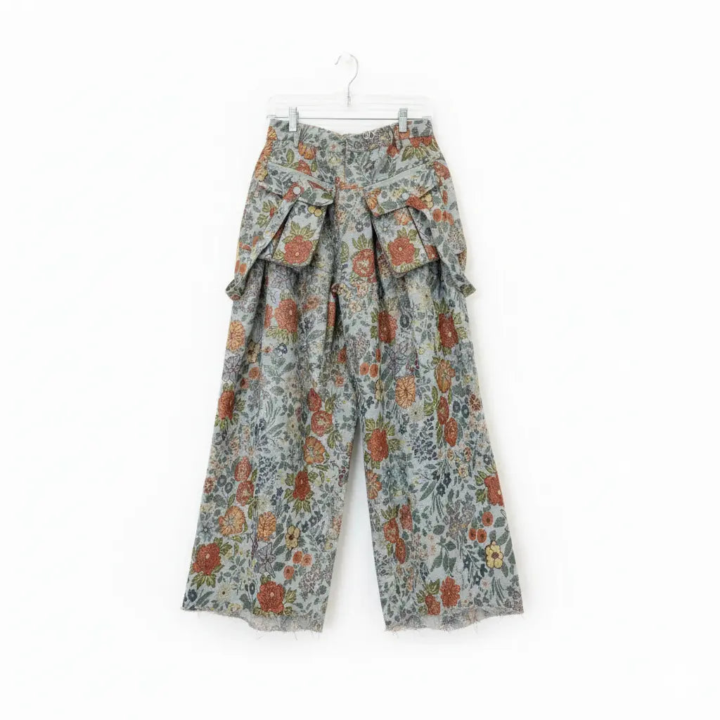 Big Flower Pants. Marcella Acosta Couture Collection