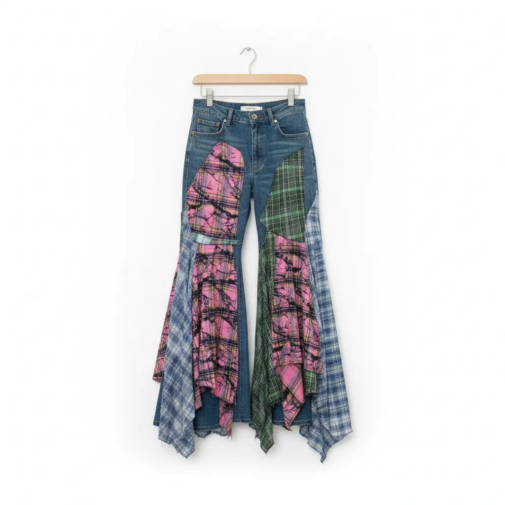 Patches Short Top and Jeans Set Marcella Acosta Couture Collection
