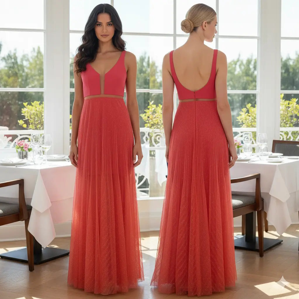 Pink Gown, Long Dress Marcella Acosta Couture Collection