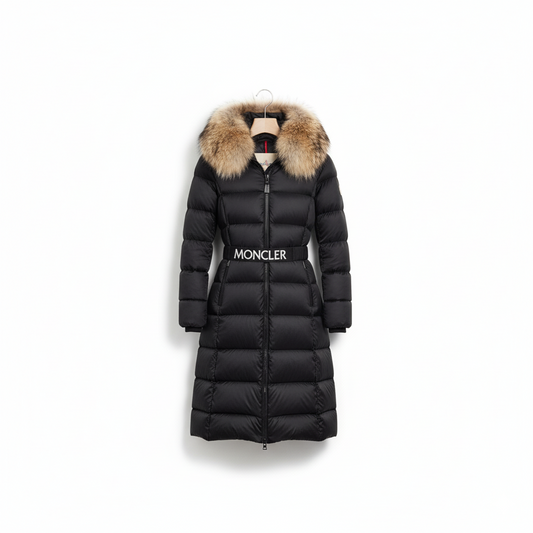 Moncler 3/4 Long Black Jacket