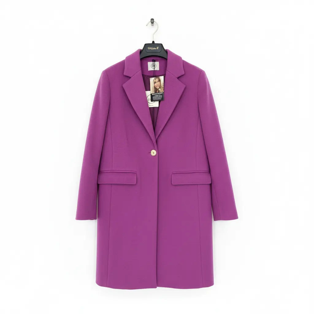 Purple 3/4 Long Jacket Marcella Acosta Couture Collection