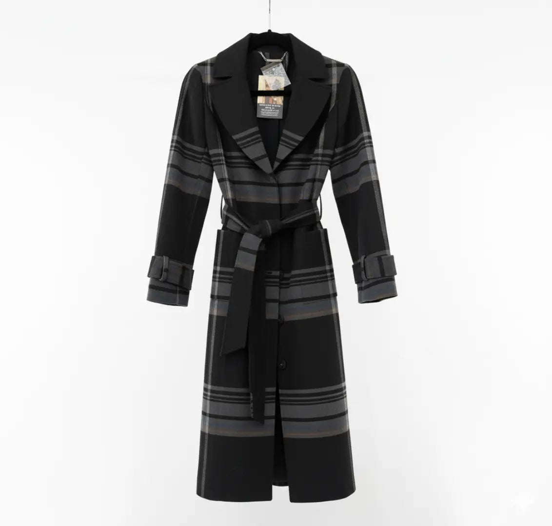 Square 3/4 Coat Cashmere Marcella Acosta Couture Collection