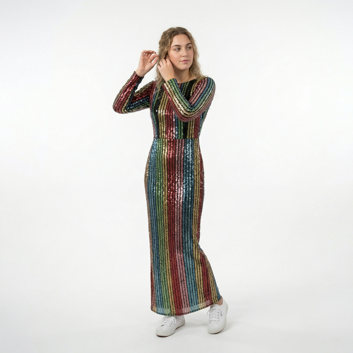 Long Sequence Gown Dress