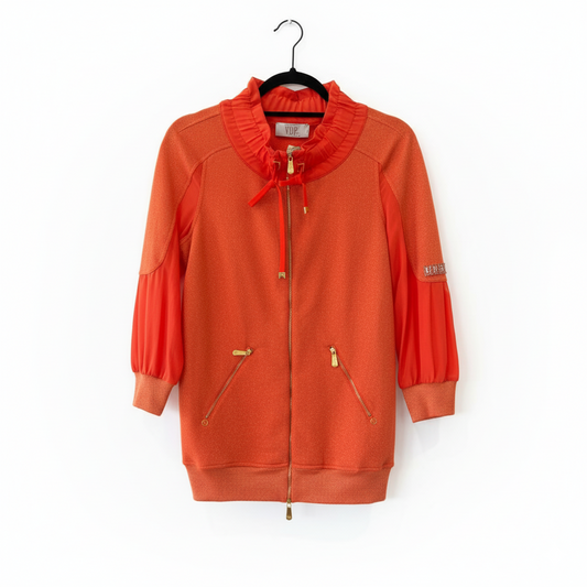 VDP Orange Jacket Top and Silk Pants