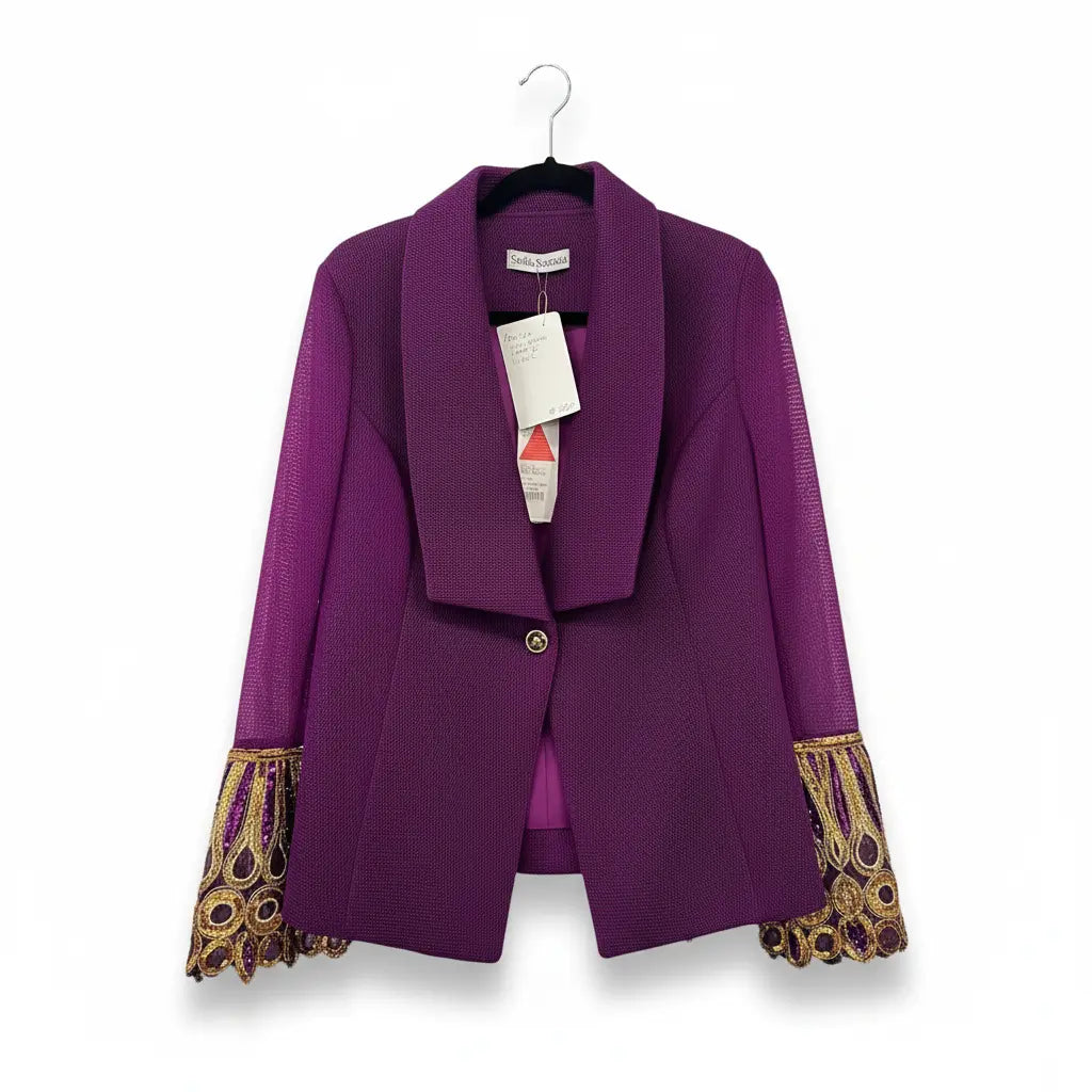 Purple Jacket Marcella Acosta Couture Collection