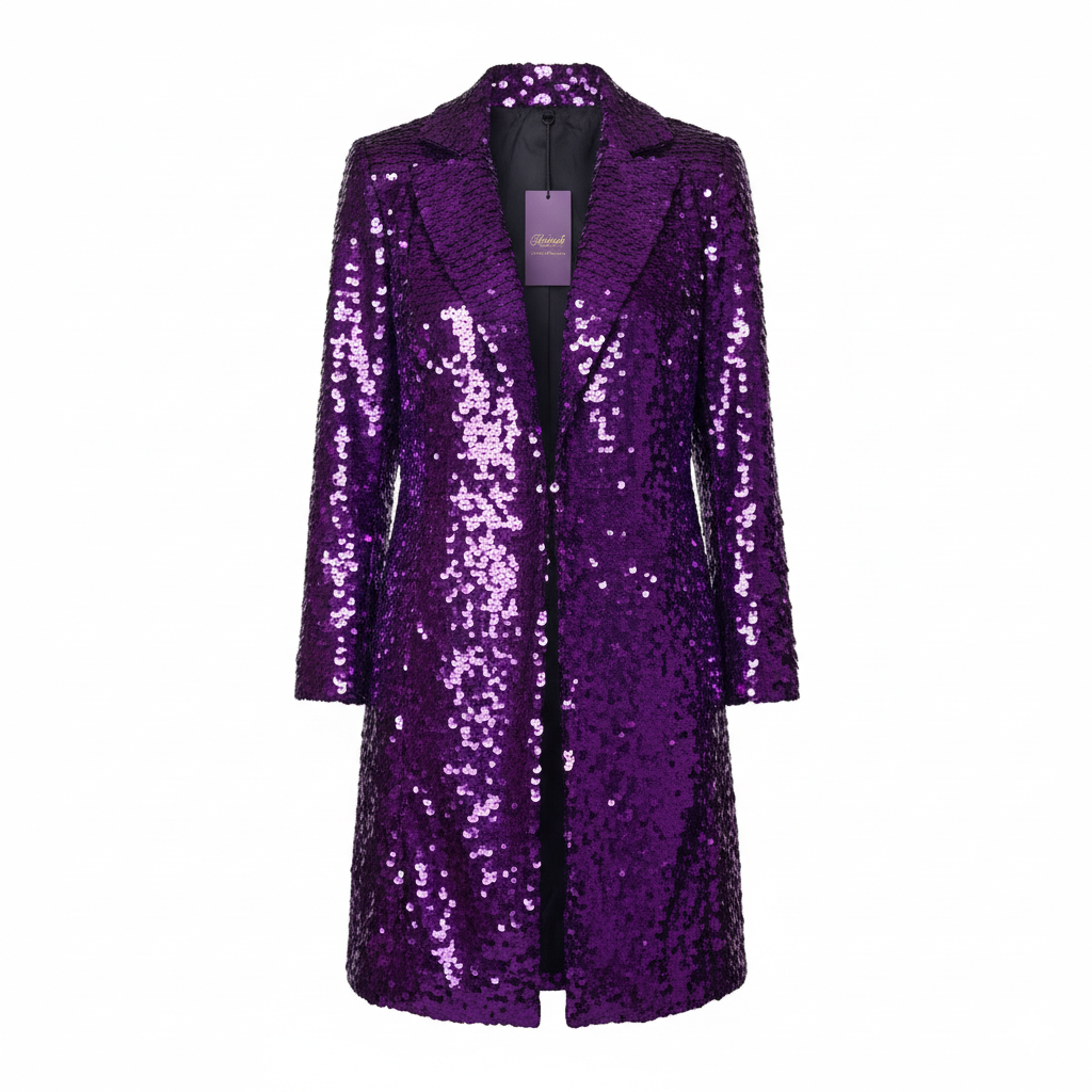 Purple Sequence Coat