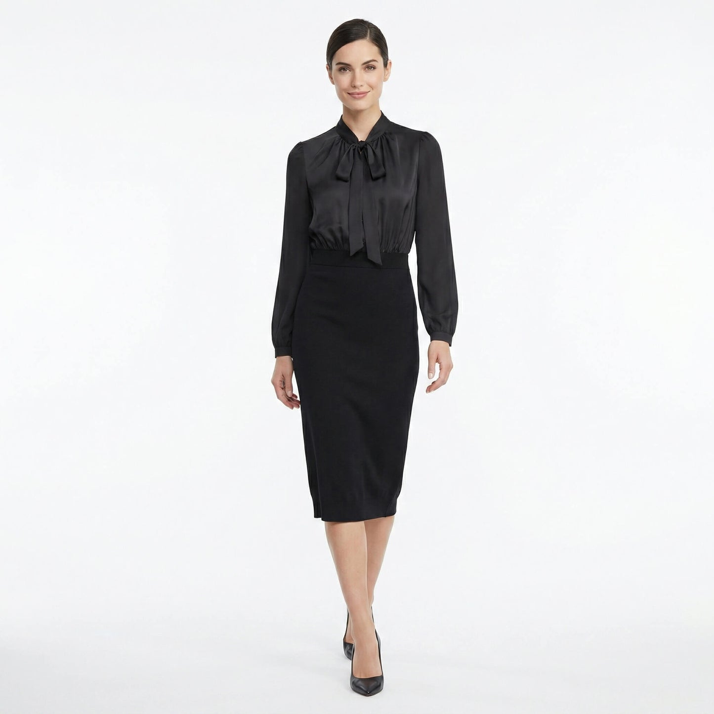 Black Midi Tight Dress