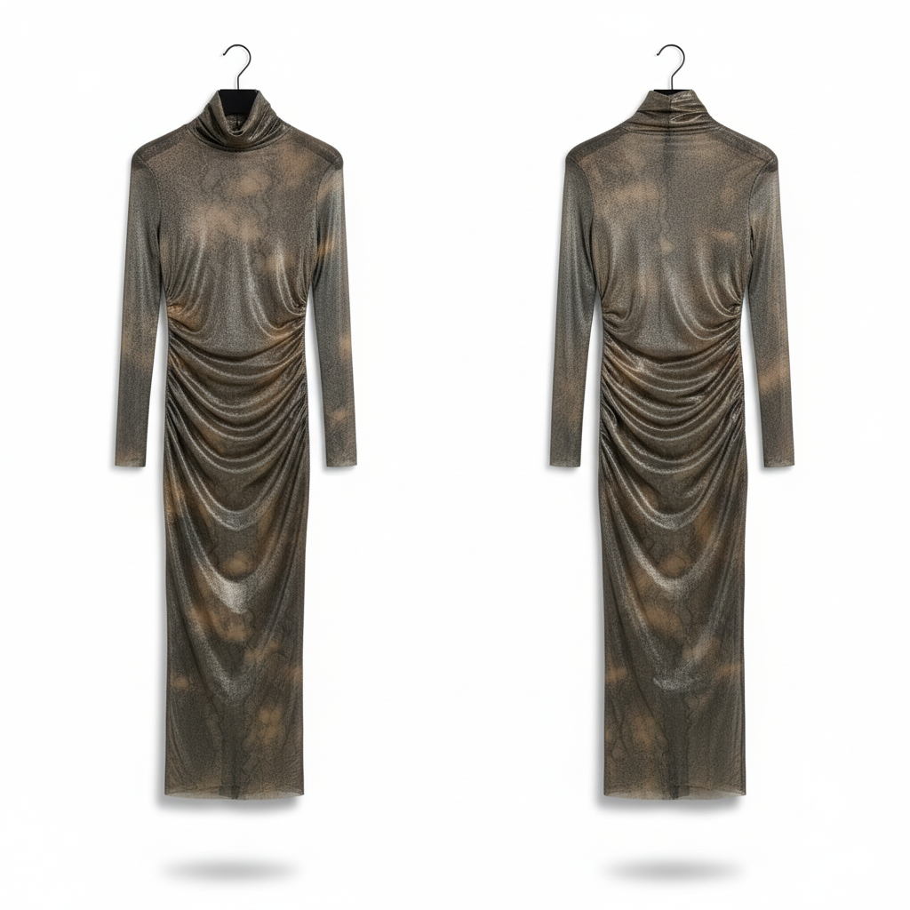 Turtleneck Long Gown.