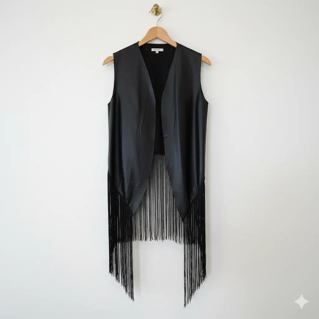 Faux Leather and Fringes Marcella Acosta Couture Collection