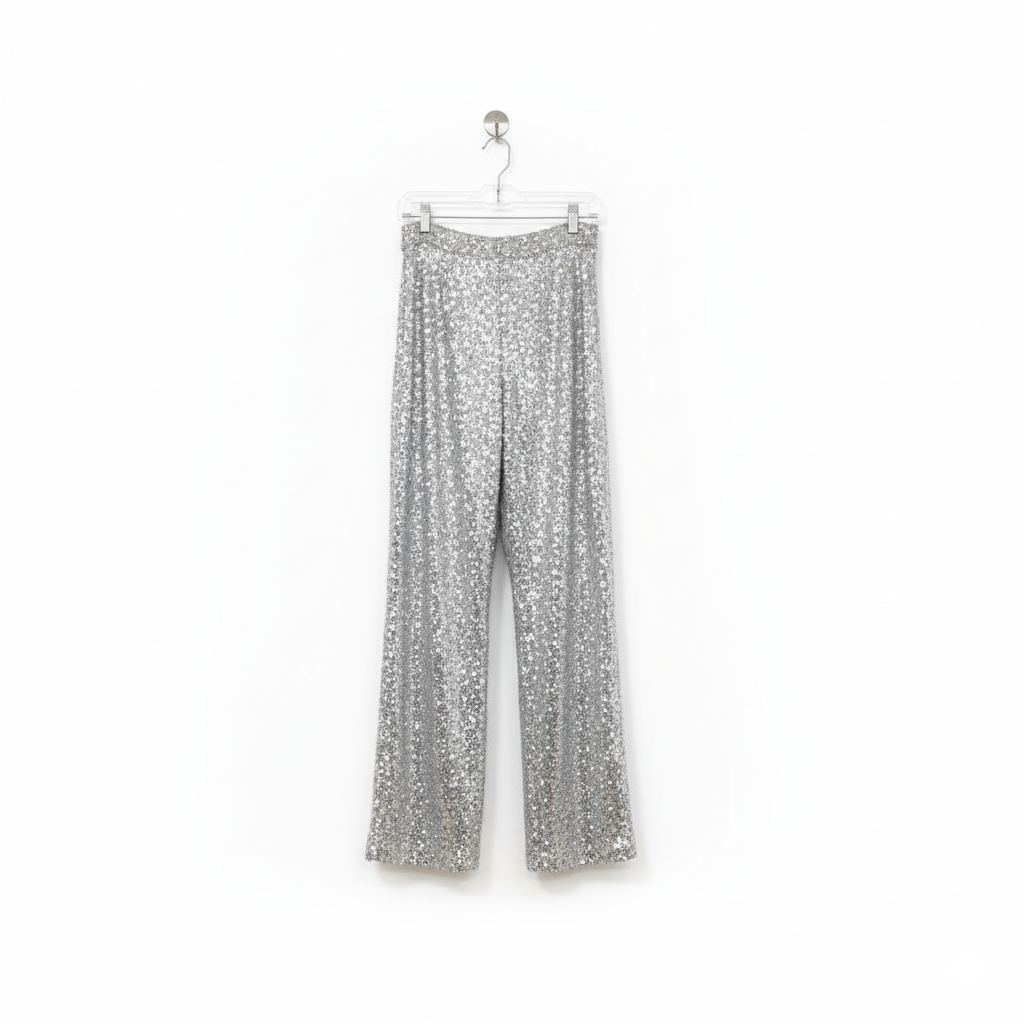 Glamorous Silver Sequin Pants