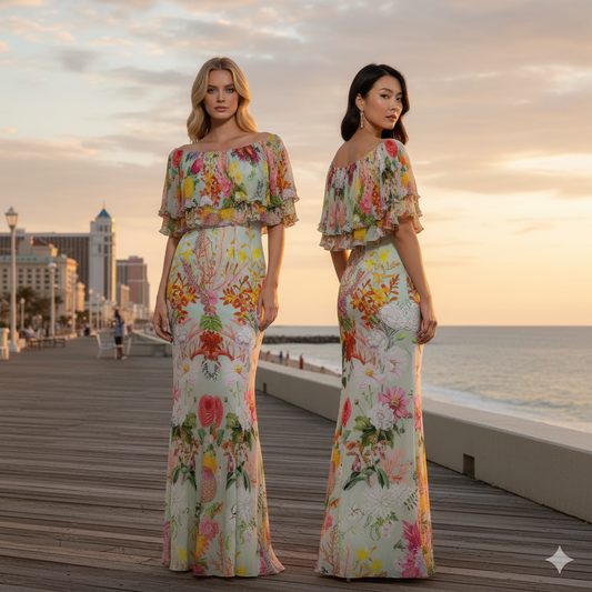 Long Lycra and Silk Dress Flowers.