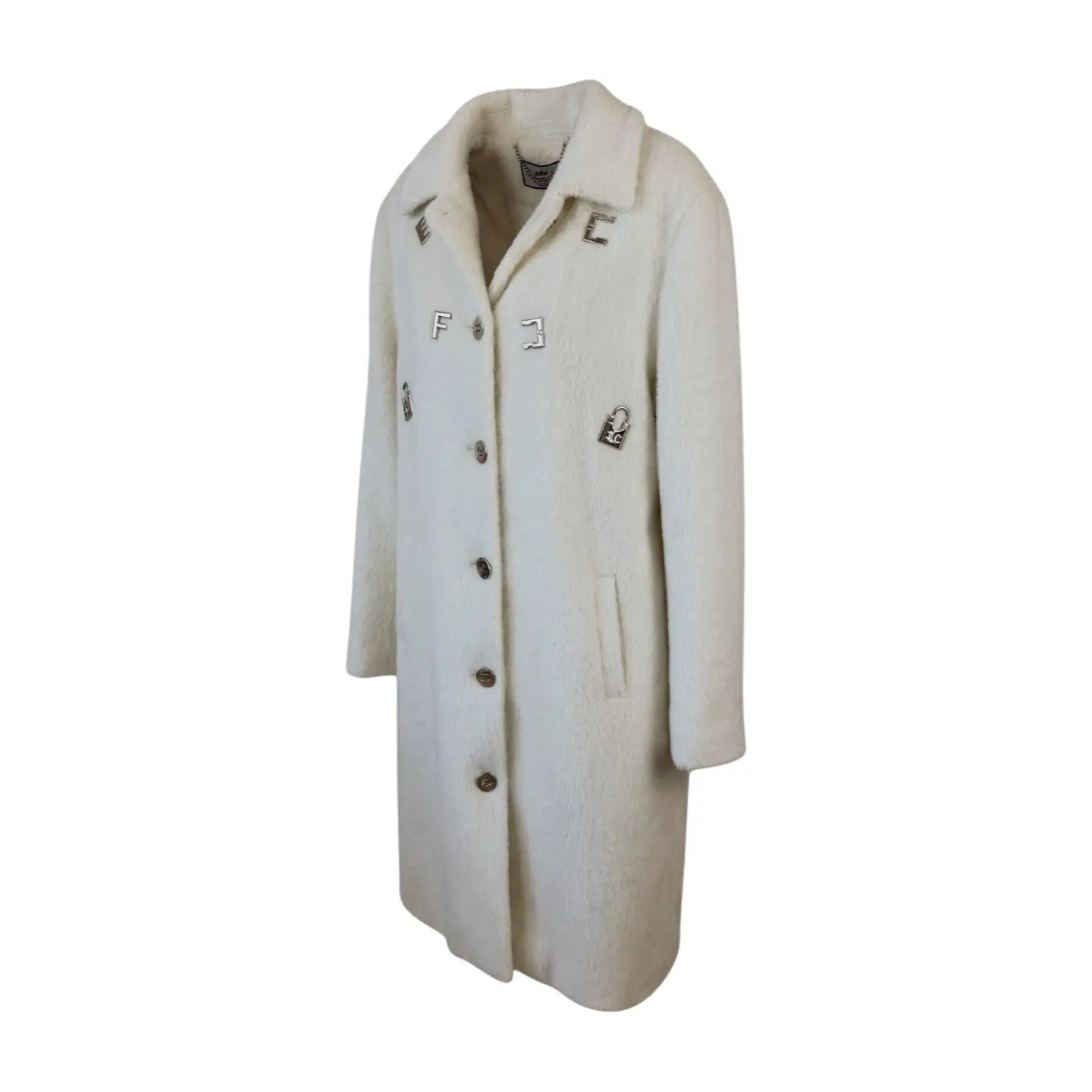White Alcantara Fur Jacket Marcella Acosta Couture Collection
