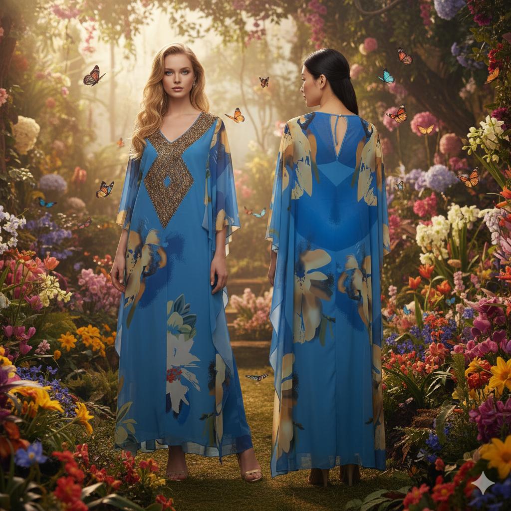 GENESE Long Blue Tunic.