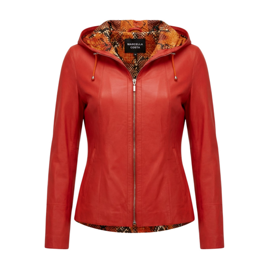Reversible Red Leather Jacket
