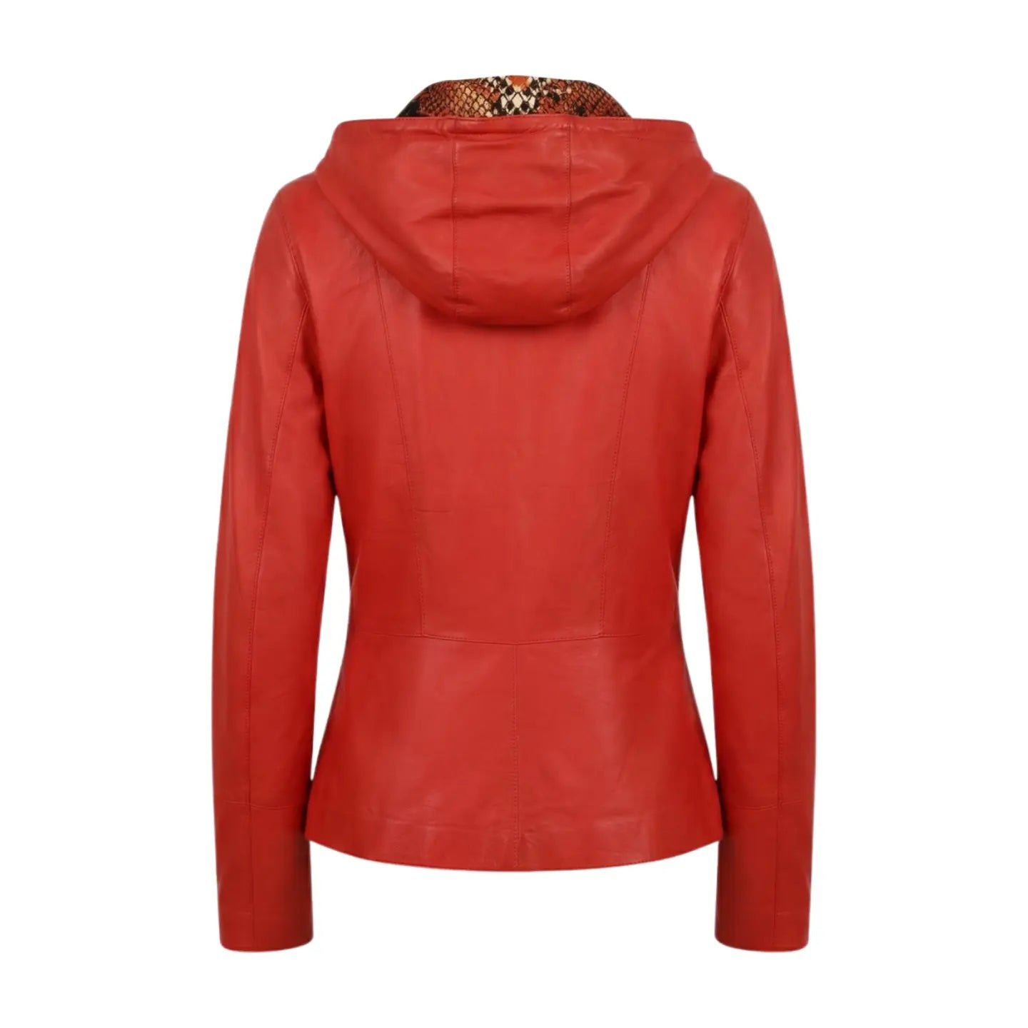Reversible Red Leather Jacket Marcella Acosta Couture Collection