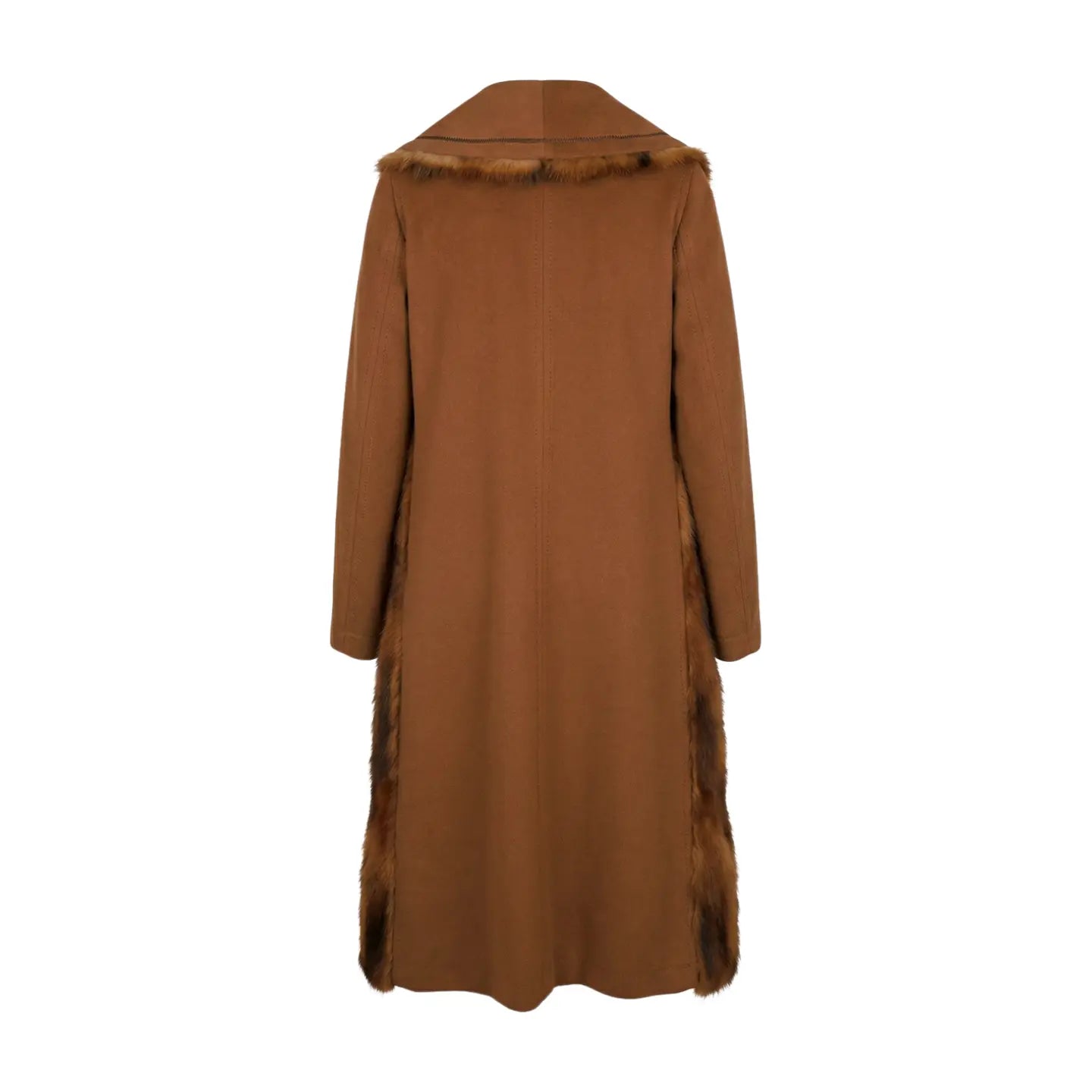 Long Coat made of Cashmere and Mink Marcella Acosta Couture Collection