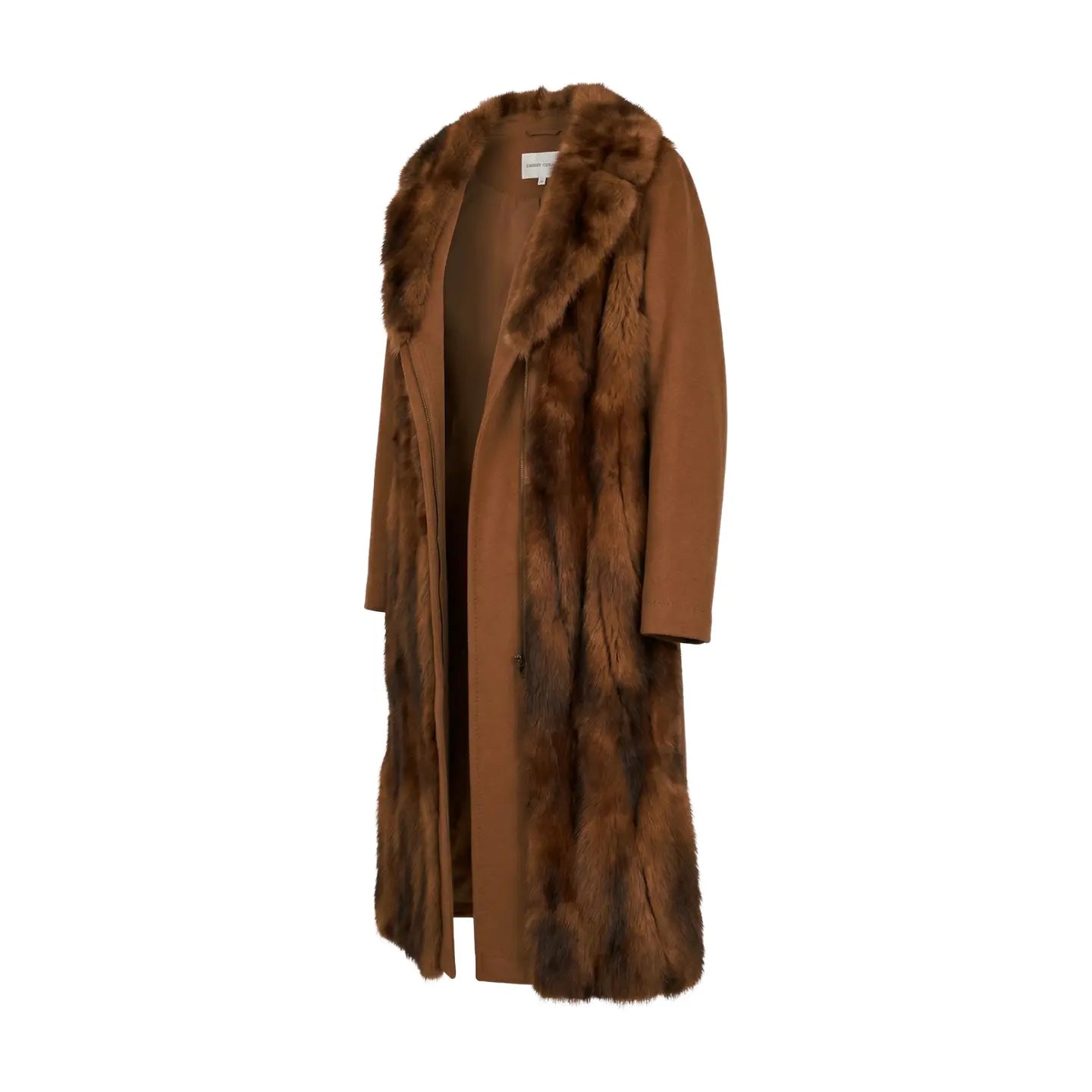 Long Coat made of Cashmere and Mink Marcella Acosta Couture Collection