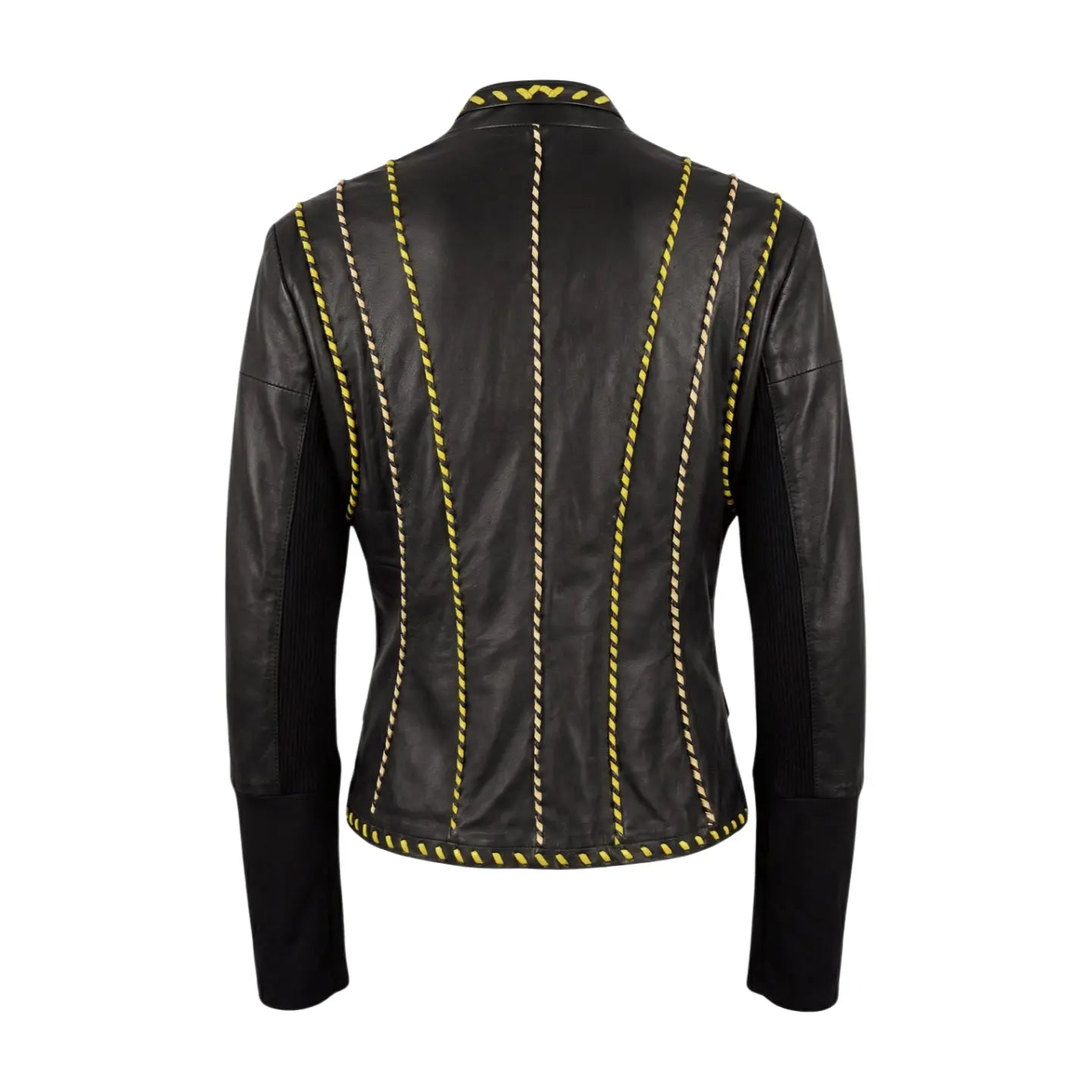 Black Leather Marcella Acosta Couture Collection