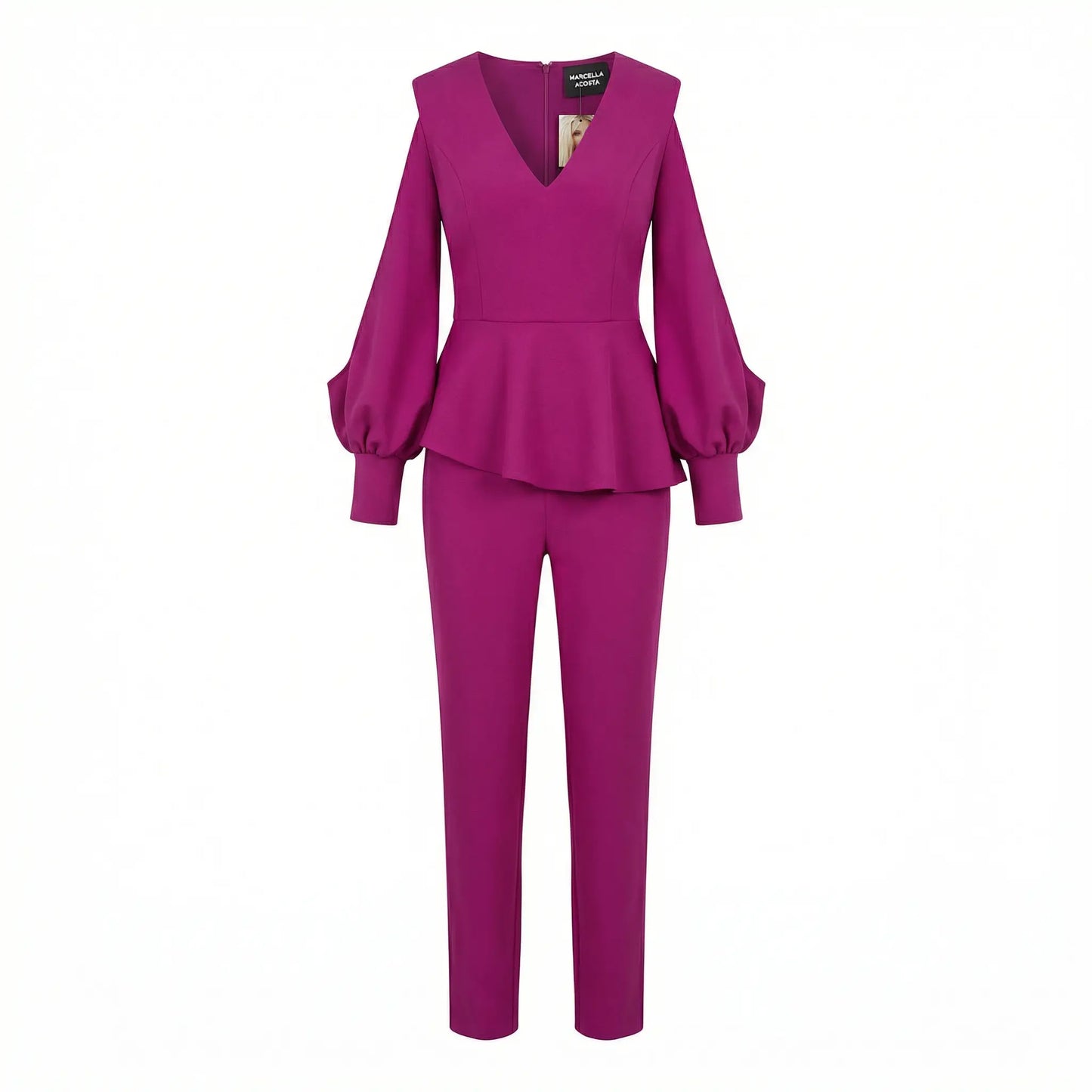 Purple Jumpsuit Haute Couture Marcella Acosta Couture Collection