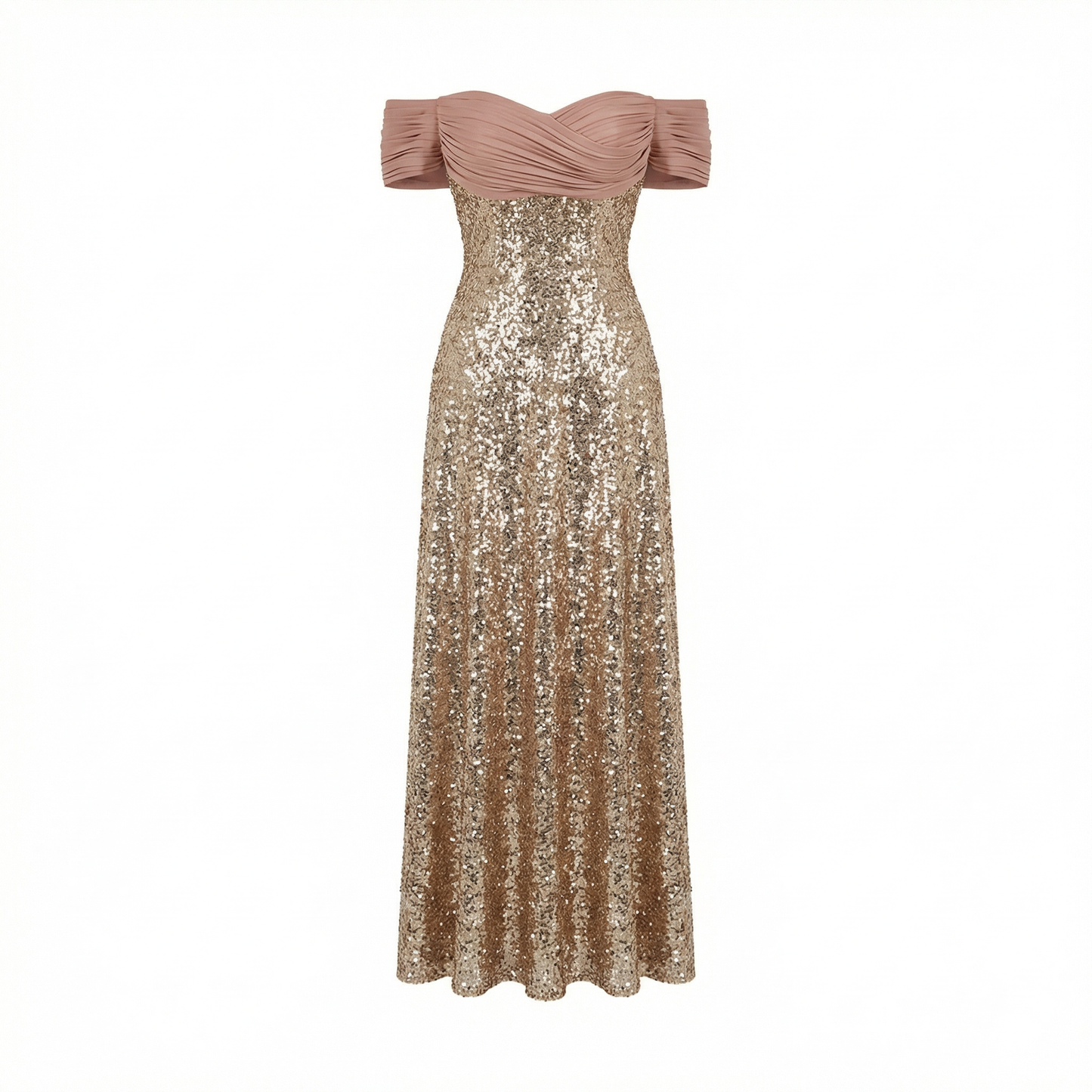 Sequence Stretch Long Rose Gown.