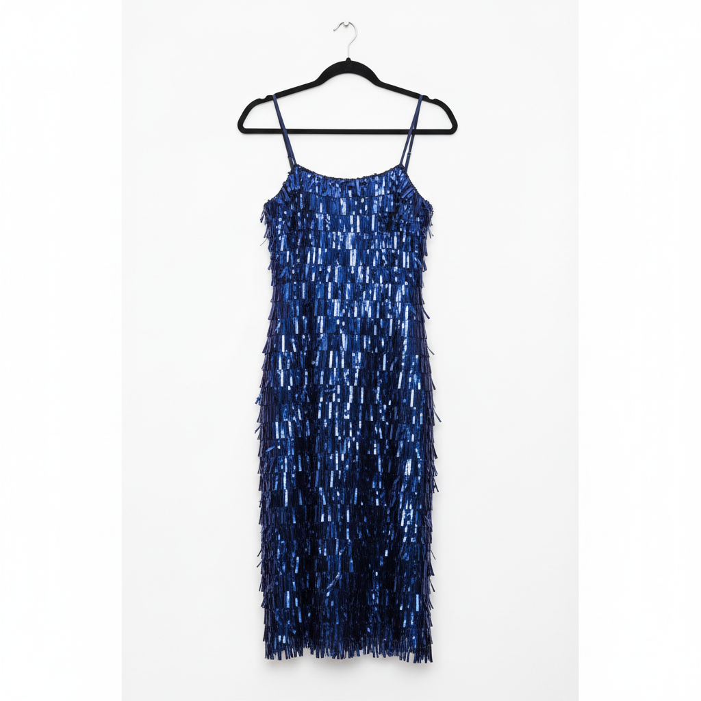 Marcella Acosta Sequence Royal Blue Midi Dress Stretch