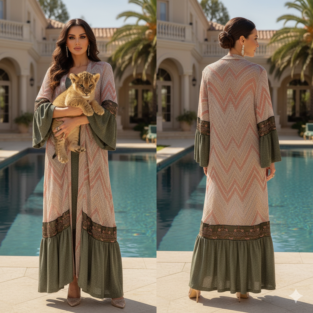 Canabalista Kimono with Antique Materials.