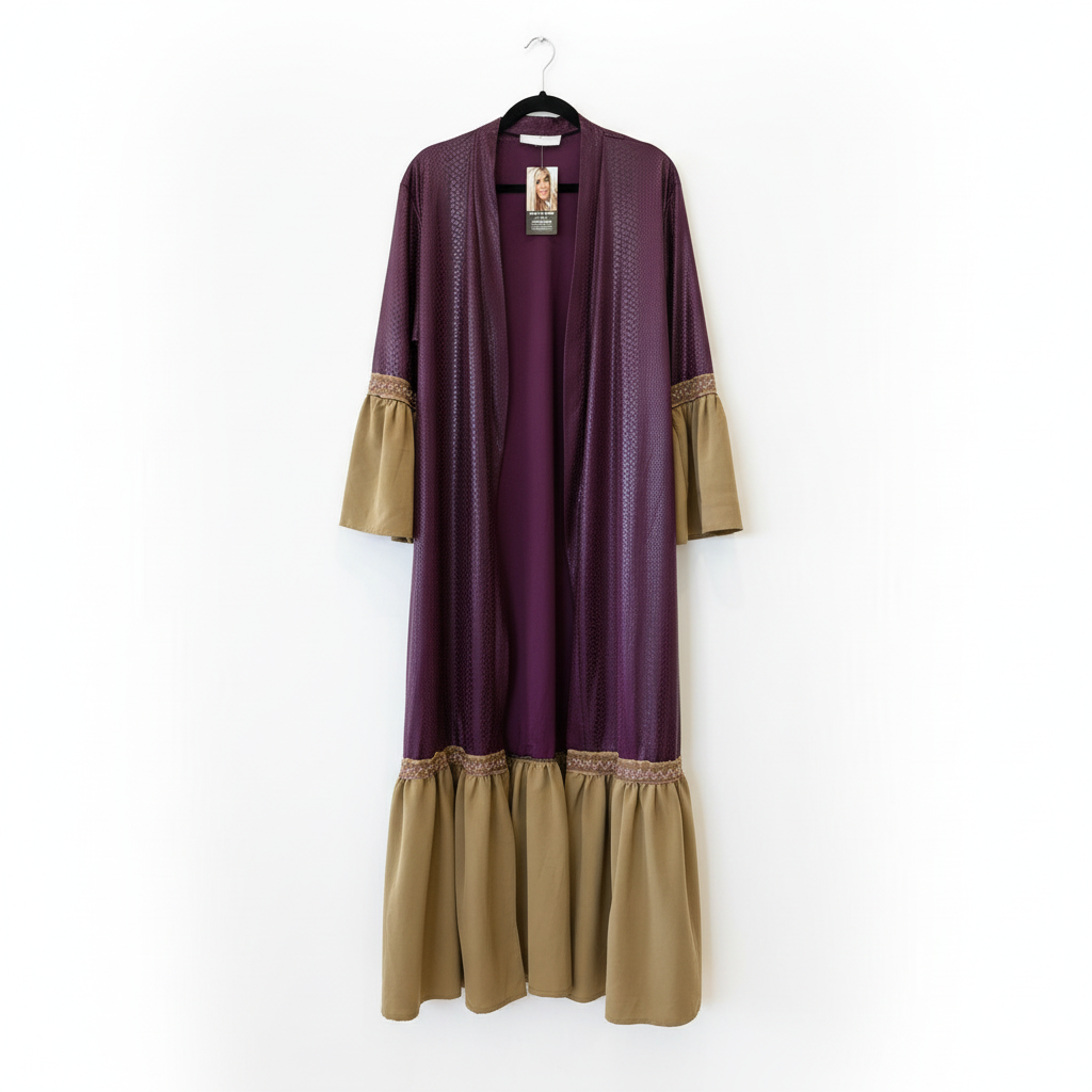 Canabalista Kimono Purple with Antique Materials.