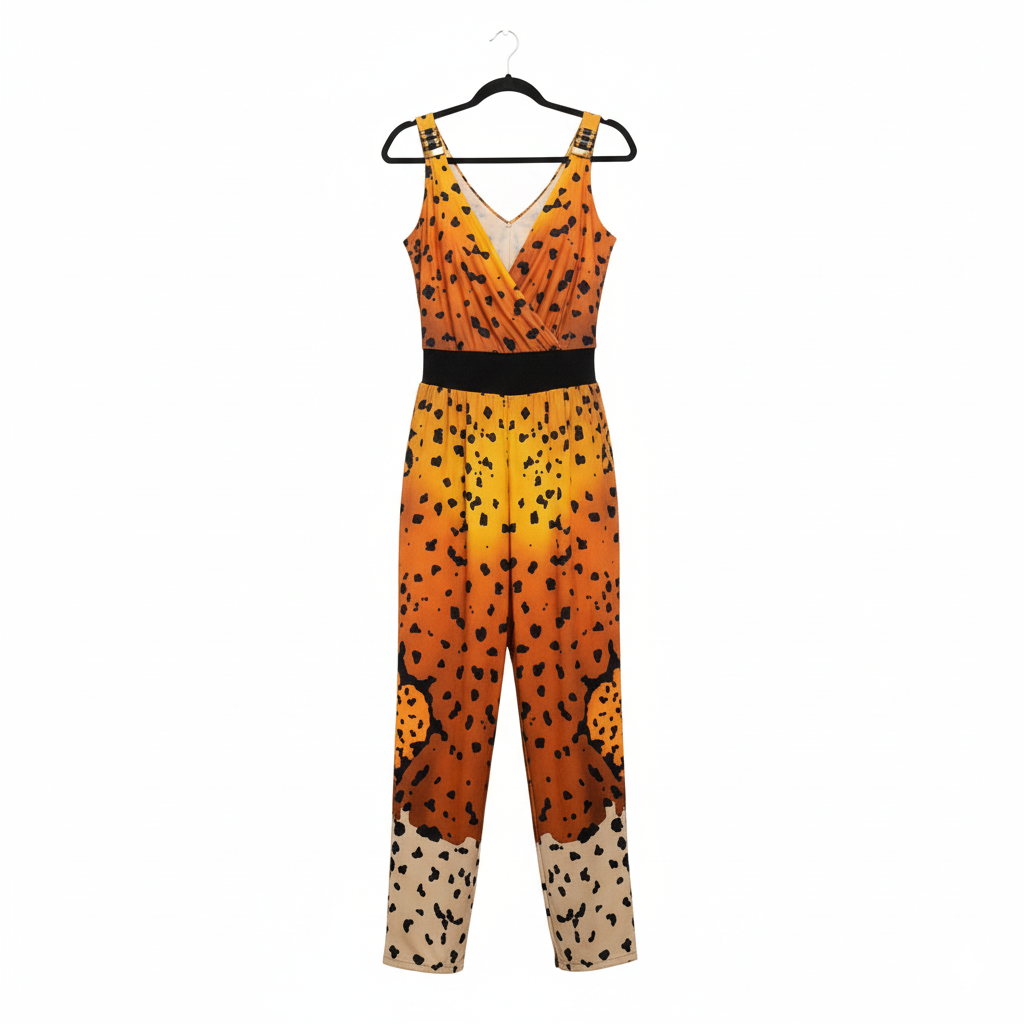 GENESE Jumpsuit Stretch Tiger Printed.
