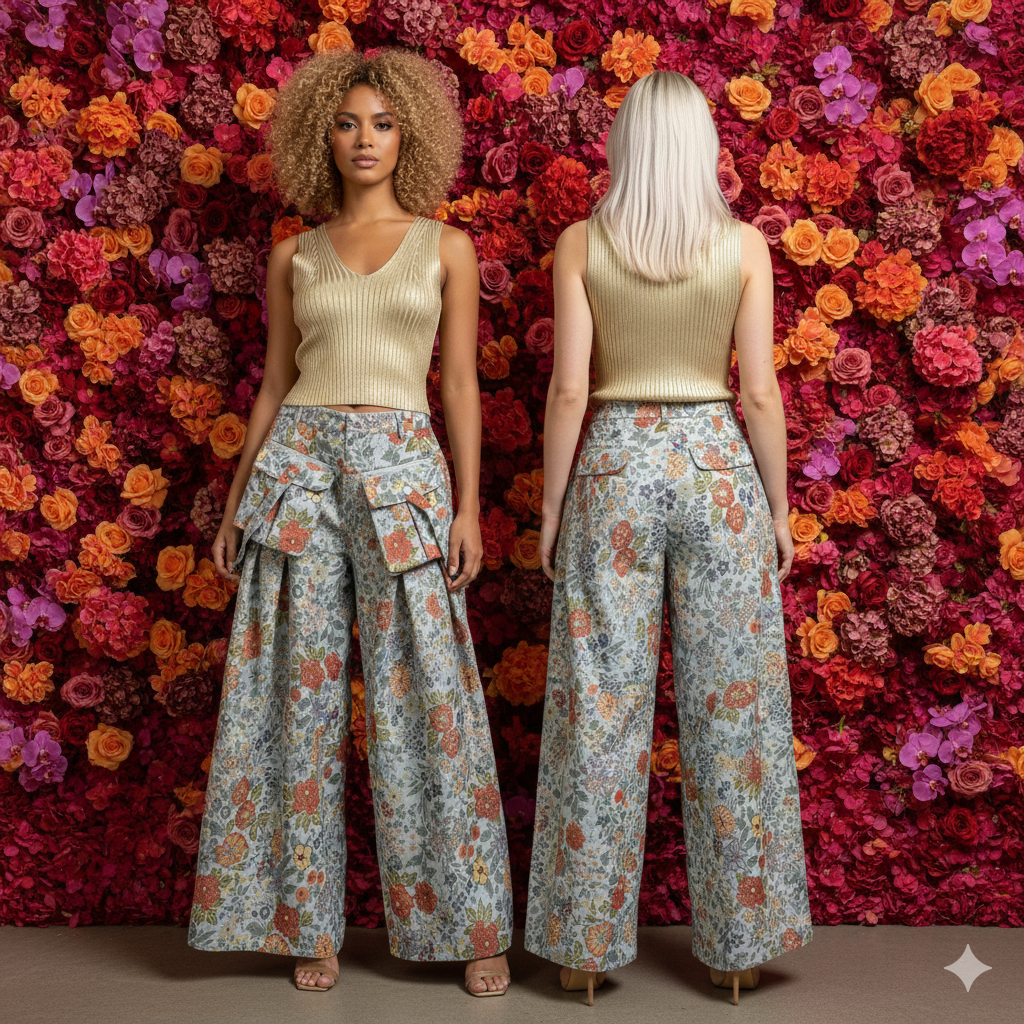 Marcella Acosta Big Flower Pants.