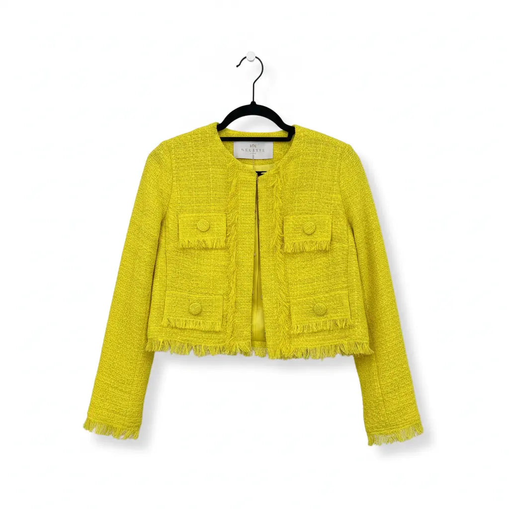Yellow Jacket and Skirt SET. Marcella Acosta Couture Collection