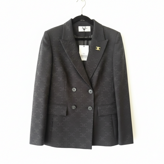 CELINE Black Cotton Jacket.