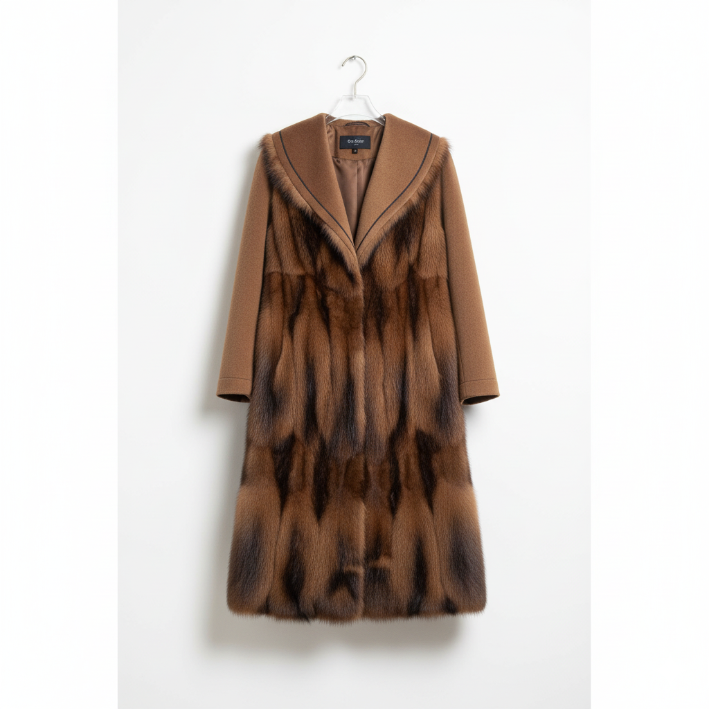 Marcella Acosta Long Coat made of Cashmere and Mink