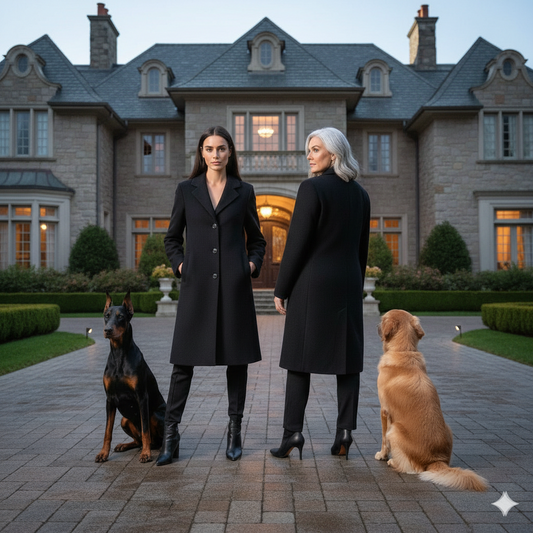 Marcela Acosta Italian Hand-Made Cashmere Black Coat