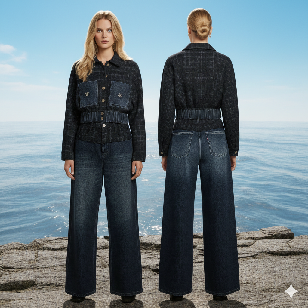 Chanel Sample Blue Pants