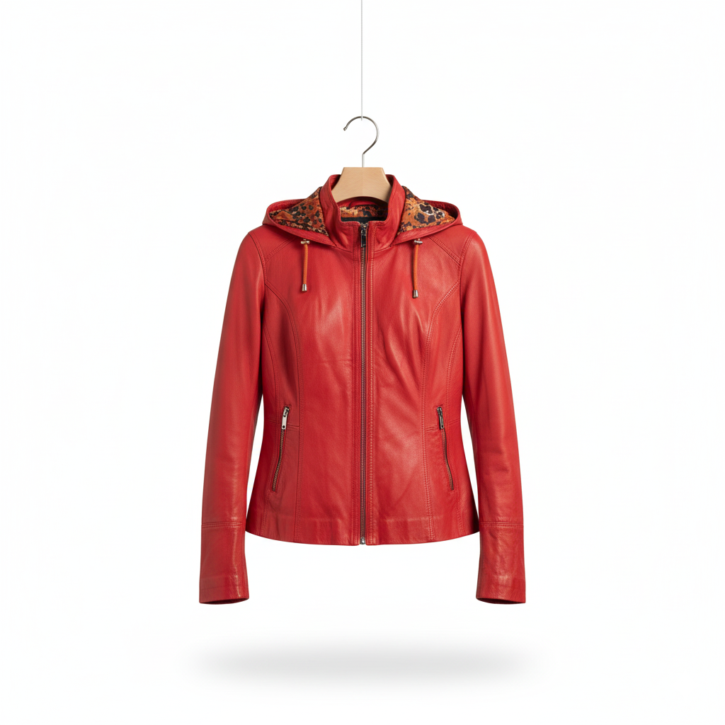 Marcella Acosta Reversible Red Leather Jacket