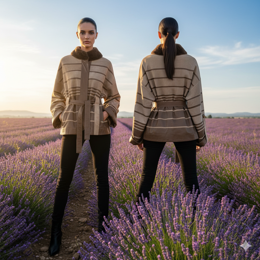 Speranza Sordi Beige Suede and Fur Jacket