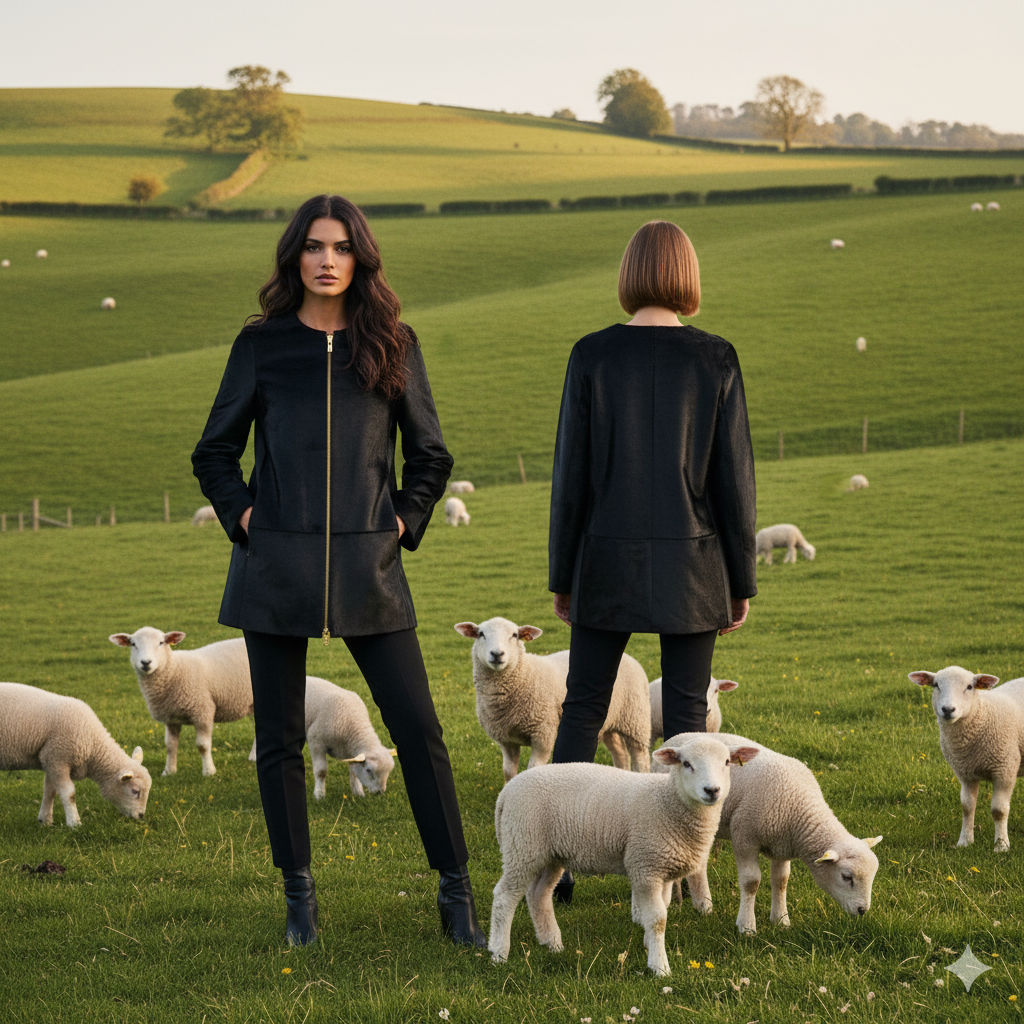 Gusto Black Cavallino Jacket