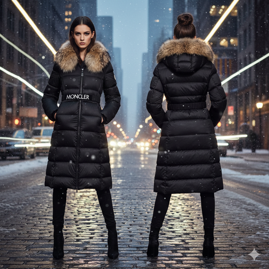 Moncler 3/4 Long Black Jacket