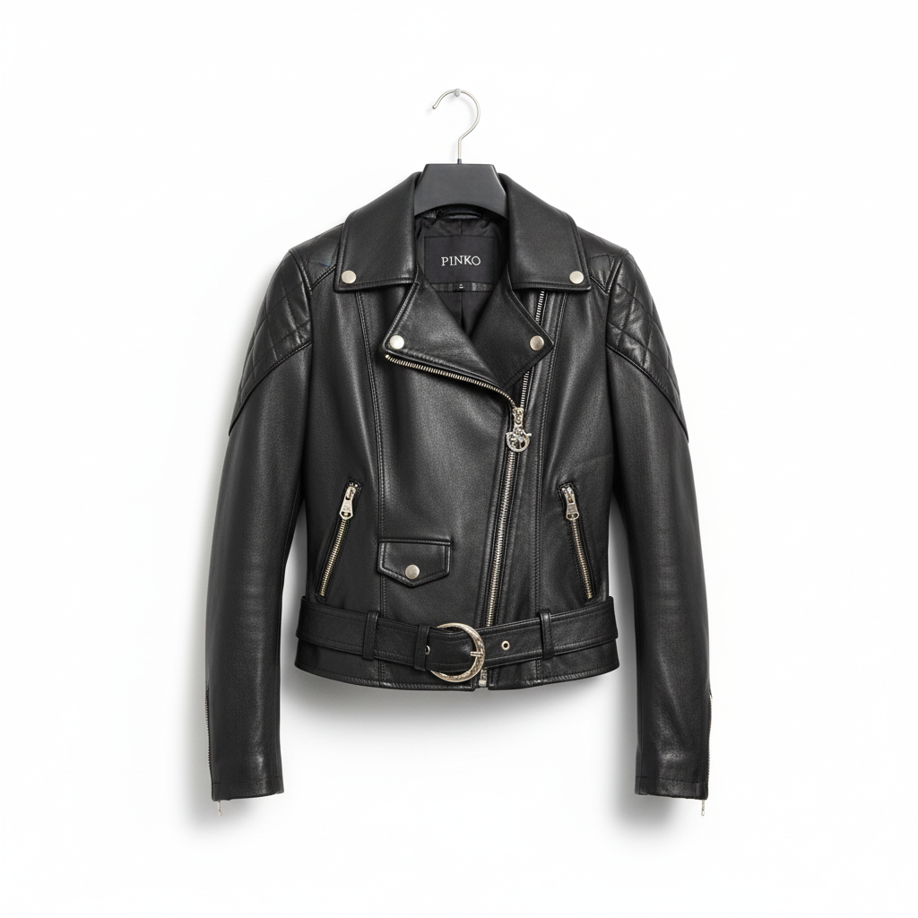 Pinko Black Leather Sample Sale