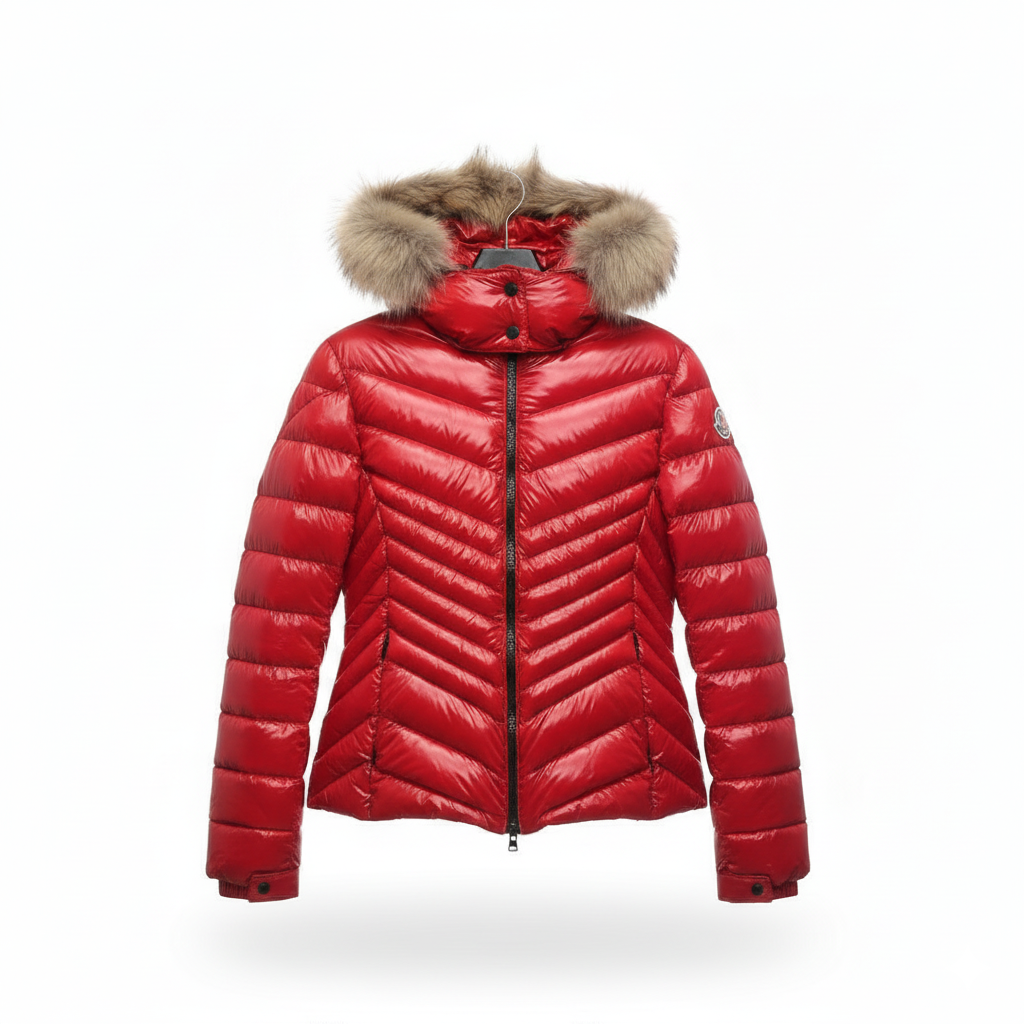 Moncler Red and Fox Jacket