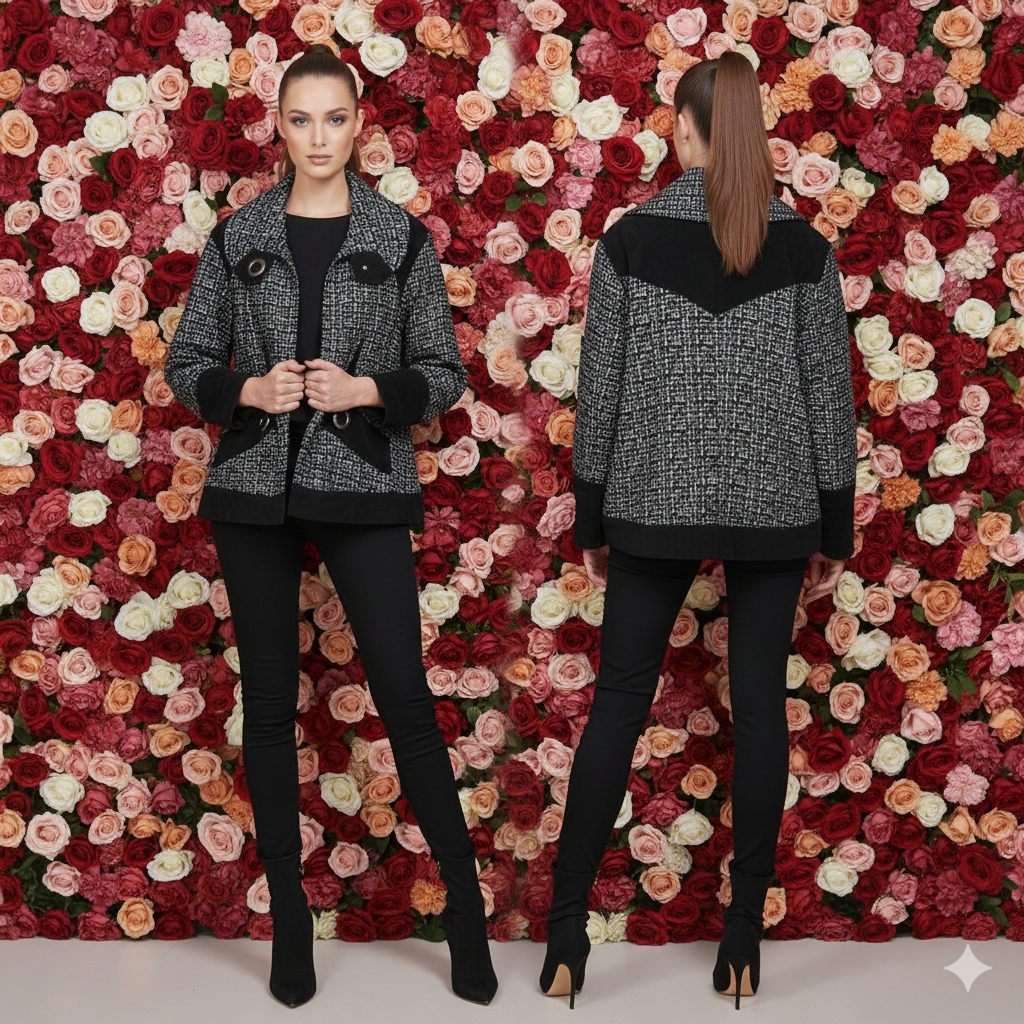 Marcella Acosta Blue Suede Jacket