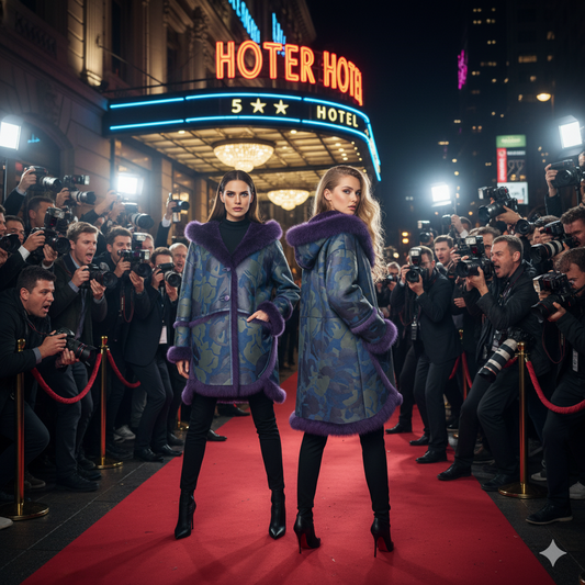 Reversible Camouflage Printed Jacket Hand-Painted With Fox Inside