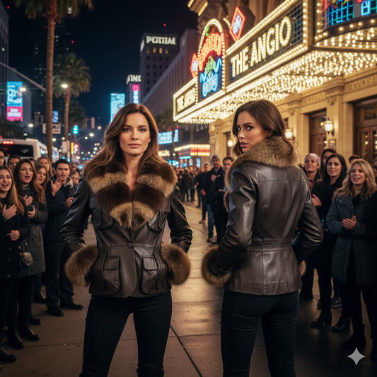 Fox and Leather Brown Jacket