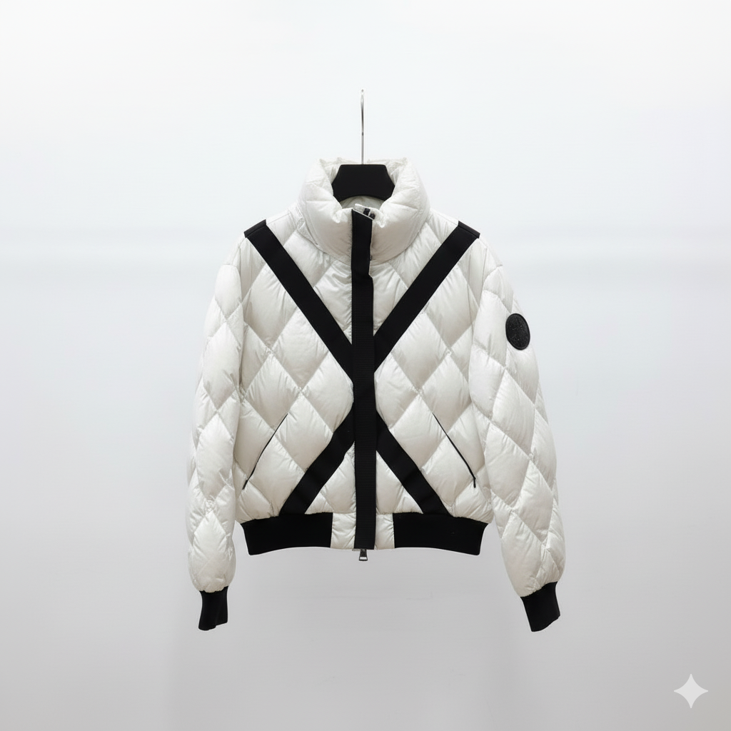 Snow Secret Piumone White and Black Jacket