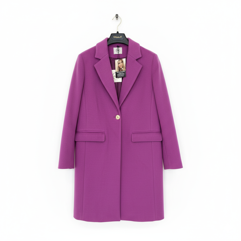 Mironce Purple 3/4 Long Jacket