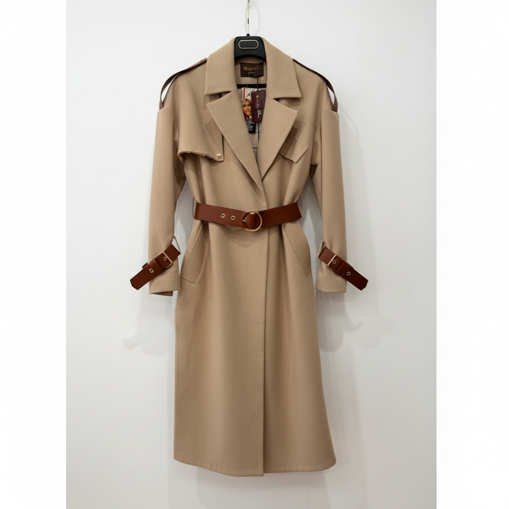 Loro Piana 3/4 Cashmere Beige Oversize Jacket