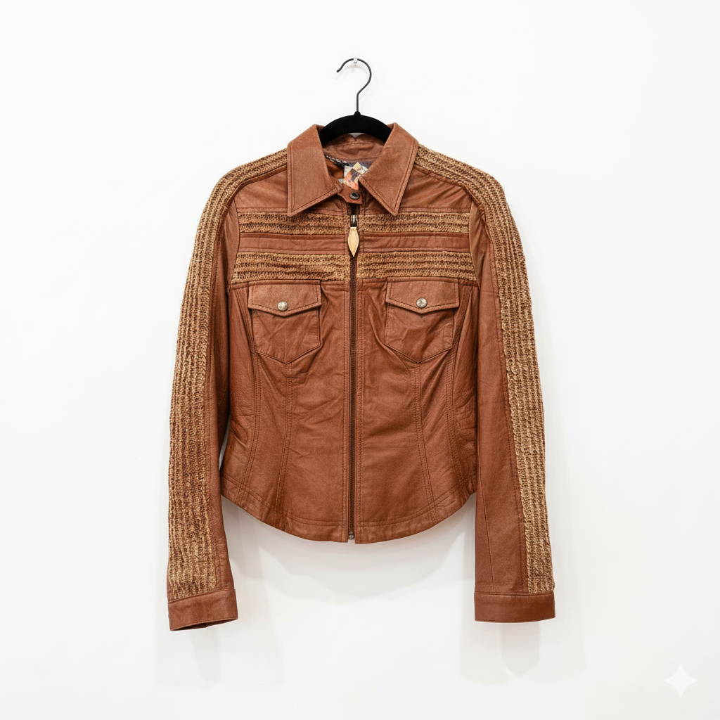 Roberta Scarpa Brown Leather Jacket